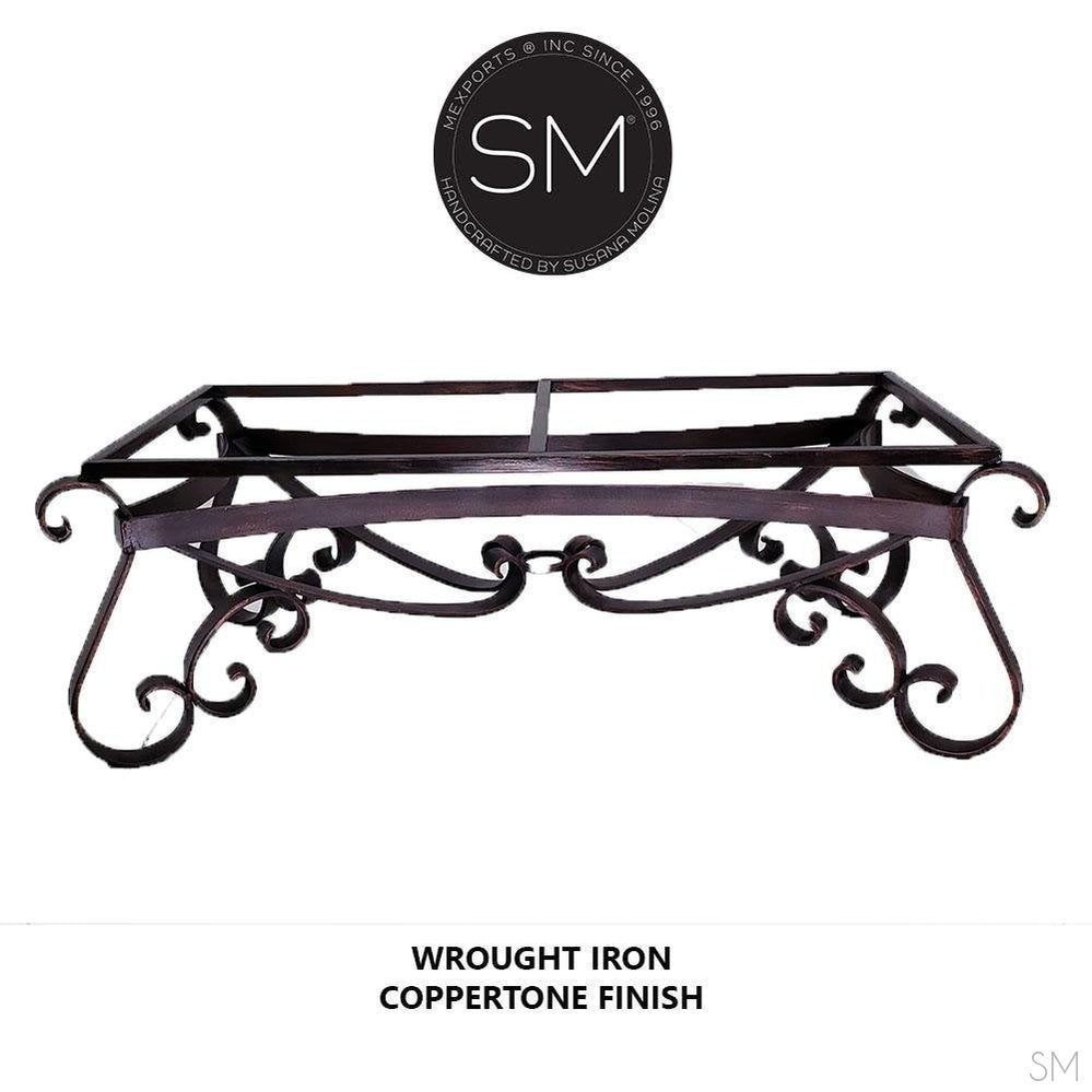 Mexports by Susana Molina 1251AAT 60" Peach Travertine Bullnose Edge Rectangular Coffee Table