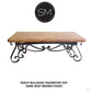Mexports by Susana Molina 1251AAT 60" Peach Travertine Bullnose Edge Rectangular Coffee Table