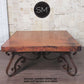 Mexports by Susana Molina 1251AC 48" Natural Hammered Copper Top Square Coffee Table