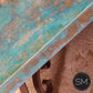 Mexports by Susana Molina 1251AC 48" Oxidized Hammered Copper Top Square Coffee Table
