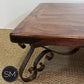 Mexports by Susana Molina 1251AM 48" Mesquite Wood Top Rounded Corners No Inlay With Nailheads on Edge Square Coffee Table