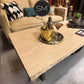Mexports by Susana Molina 1257AAT Cream Travertine Top Chisel Edge Rectangular Coffee Table