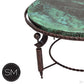 Mexports by Susana Molina 1265AAAC 38" Oxidized Hammered Copper Top Round Coffee Table