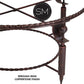 Mexports by Susana Molina 1265AAAM 48" Mesquite Wood Top No Inlay With Nailheads on Edge Round Coffee Table