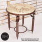 Mexports by Susana Molina 1265BBT 24" Peach Travertine Bullnose Edge Round Side Table