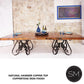 Mexports by Susana Molina 132" x 48" Oxidized Hammered Copper Dining Table