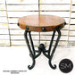 Mexports by Susana Molina 24" Natural Hammered Copper With Nailheads on Edge Round Side Table