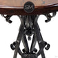 Mexports by Susana Molina 38" Mesquite Wood High End Round Bar Table With Gold Citrine Inlay and Nails