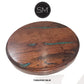 Mexports by Susana Molina 38" Mesquite Wood Tabletop Round Bar Table With Turquoise Gemstone Inlay