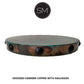 Mexports by Susana Molina 38" Oxidized Hammer Copper Top High End Round Bar Table With Nails