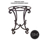 Mexports by Susana Molina 38" Oxidized Hammered Copper Top Luxury Round Pub Table With Nails