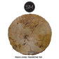 Mexports by Susana Molina 38" Peach Chisel Edge Natural Travertine Stone Round Bar Table