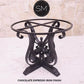 Mexports by Susana Molina 48" Cream Travertine Bullnose Edge Sumptuous Dining Room Table