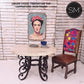 Mexports by Susana Molina 48" Cream Travertine Chisel Edge Round Modern Outdoor Dining Table