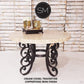 Mexports by Susana Molina 48" Cream Travertine Chisel Edge Round Modern Outdoor Dining Table