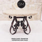 Mexports by Susana Molina 48" Cream Travertine Chisel Edge Round Vintage Outdoor Dining Table