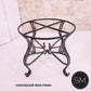 Mexports by Susana Molina 48" Cream Travertine Top Bullnose Edge Round Dining Table