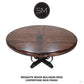 Mexports by Susana Molina 48" Mesquite Wood No Inlay Luxurious Round Dining Table