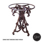 Mexports by Susana Molina 48" Natural Hammered Copper Top Round Bistro and Pub Table With Nails