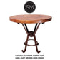 Mexports by Susana Molina 48" Natural Vintage Hammered Copper Round Bar Table