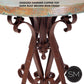 Mexports by Susana Molina 48" Oxidized Hammered Copper Top Round Bistro and Pub Table With Nails
