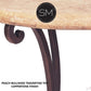 Mexports by Susana Molina 48" Peach Bullnose Travertine Top Round Bar Table