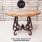 Mexports by Susana Molina 48" Peach Chisel Edge Travertine Stone Top Modern Dining Table