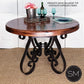 Mexports by Susana Molina 48" Reclaimed Mesquite Wood No Inlay Round Dining Table