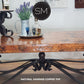 Mexports by Susana Molina 60" Natural Hammer Copper Top Elegant Rectangular Coffee Table