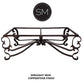 Mexports by Susana Molina 60" Natural Hammer Copper Top Elegant Rectangular Coffee Table
