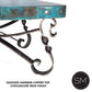 Mexports by Susana Molina 60" Oxidized Hammered Copper Top Rectangular Cocktail Coffee Table
