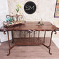 Mexports by Susana Molina 60" x 32" Mesquite Wood Top Kitchen Island Table