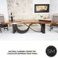 Mexports by Susana Molina 72" Natural Hammered Copper Rectangular Dining Table