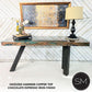 Mexports by Susana Molina 72" Oxidized Hammered Copper Rectangular Console Table