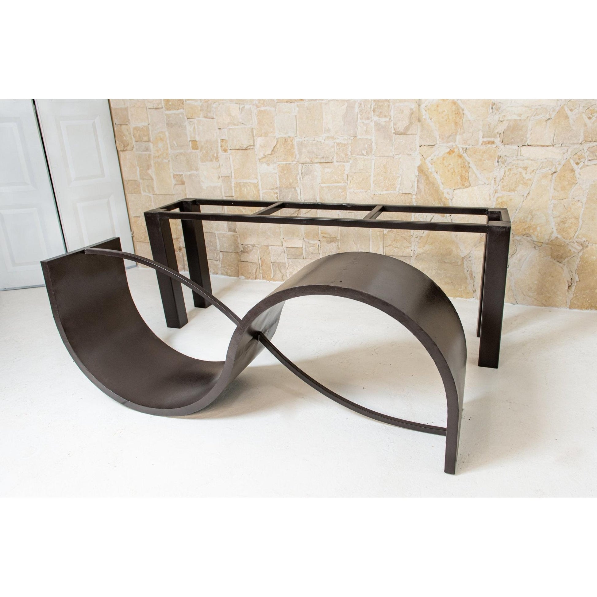 Mexports by Susana Molina 72" Oxidized Hammered Copper Rectangular Dining Table