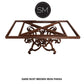 Mexports by Susana Molina 84" x 42" Natural Hammer Copper Single Pedestal Rectangular Dining Table
