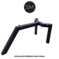 Mexports by Susana Molina 96" Oxidized Hammer Copper Top With Nailheads Rectangular Dining Table With Wrought Iron Legs