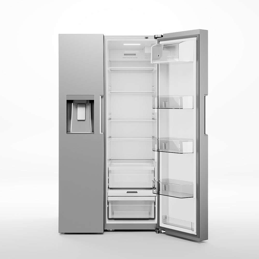 Midea 26 CuFt. Side-by-Side Refrigerator With Dispenser