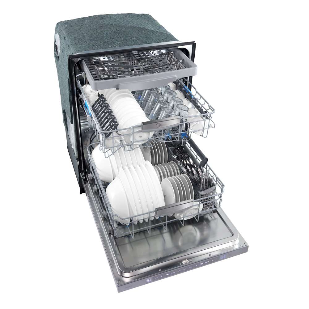 Midea 45 dBA Stainless Steel Dishwasher With Extended Dry - MDT24H3AST