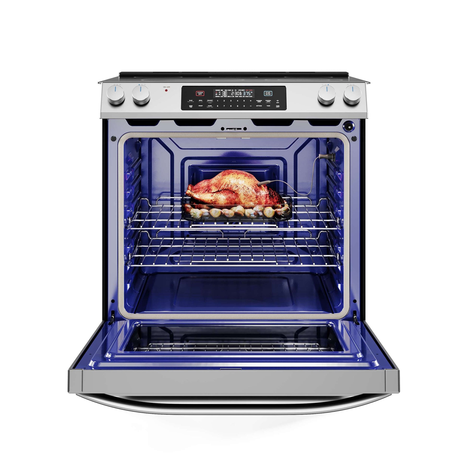 https://kitchenoasis.com/cdn/shop/files/Midea-Smart-30-5-Burner-Self-Cleaning-Electric-Range-With-Convection-Oven-MES30S2AST-9.jpg?v=1692930436&width=1946