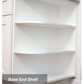 NKBC 09"W x 34.5"H x 24"D Dark Chocolate Base End Open Shelf