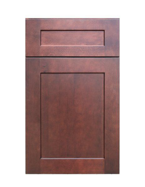 NKBC 12"W x 42"H x 12"D Chestnut Brown Wall Cabinet