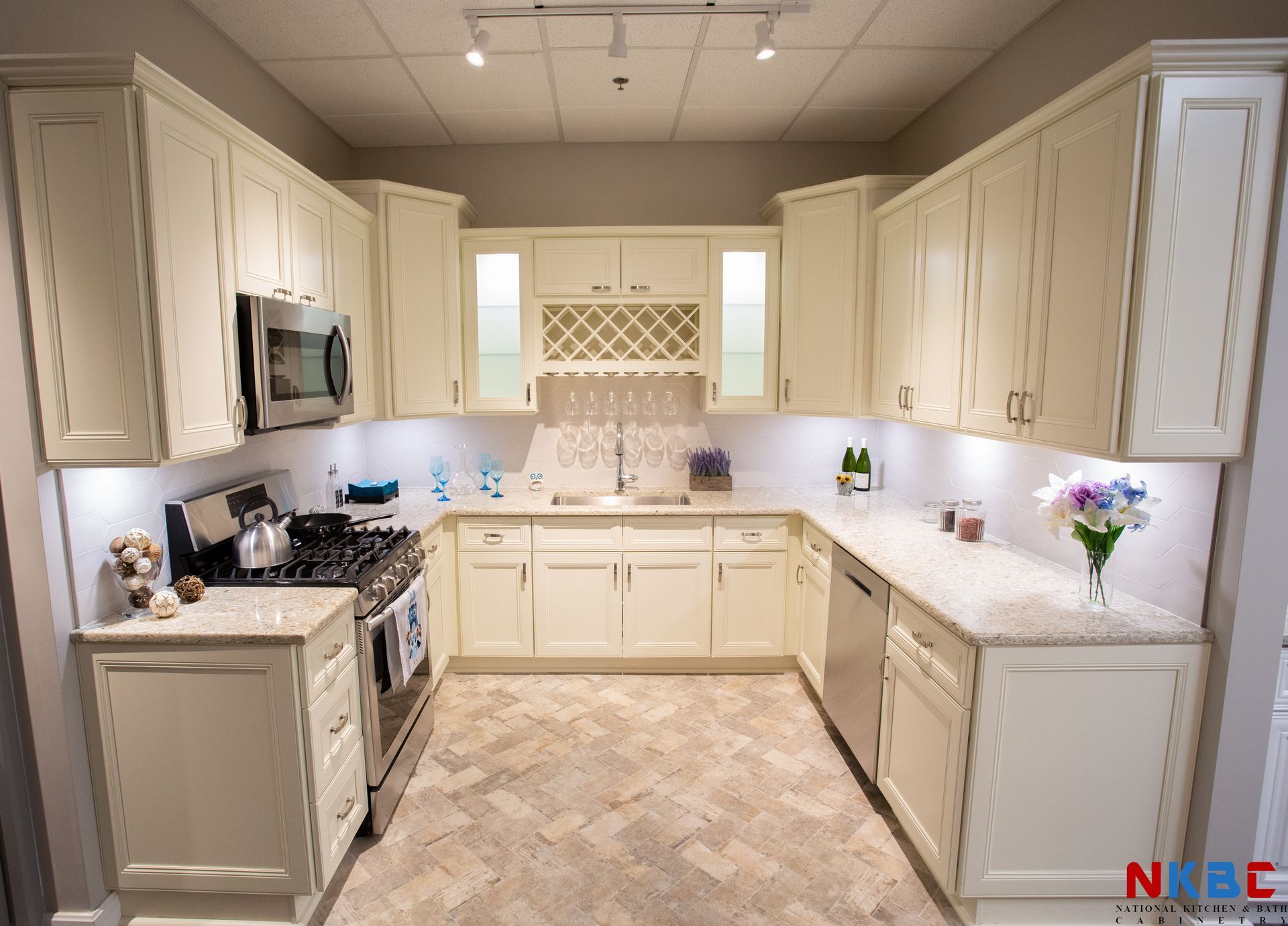 NKBC 12"W x 42"H x 12"D French Vanilla Wall Cabinet