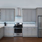 NKBC 12"W x 42"H x 12"D Pearl Gray Wall Cabinet