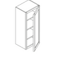 NKBC 15"W x 42"H x 12"D Dark Chocolate Wall Cabinet