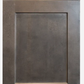 NKBC 27"W x 96"H x 1"D Charcoal Gray Part-Cabinet Side Panel-Dadoed for Back Panel