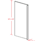 NKBC 27"W x 96"H x 1"D Classic White Refrigerator Panel