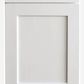 NKBC 27"W x 96"H x 1"D Shaker White Refrigerator Panel