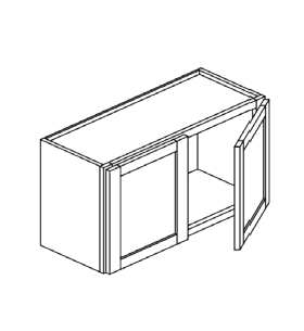 NKBC 36"W x 12"H x 12"D French Vanilla Wall Bridge Cabinet