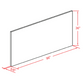 NKBC 36"W x 96"H x 1"D Dark Chocolate Part-Cabinet Bottom Panel